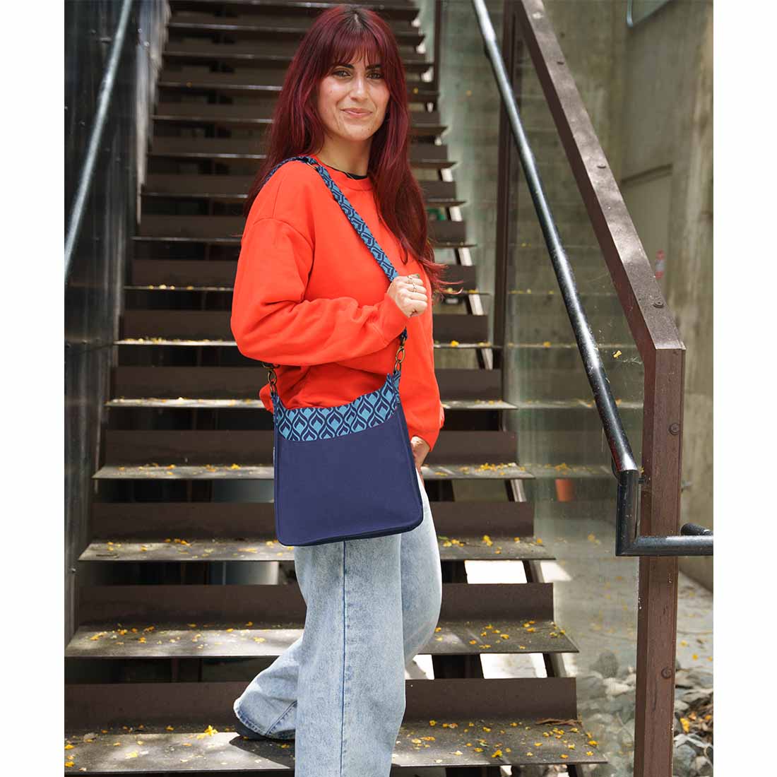Medium Sling Crossbody - Geometric Prints - Malia Designs