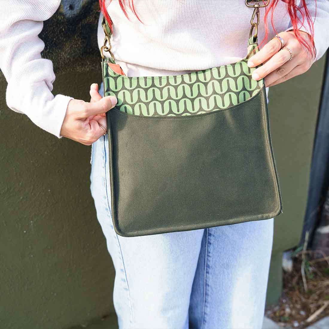 Medium Sling Crossbody - Geometric Prints - Malia Designs