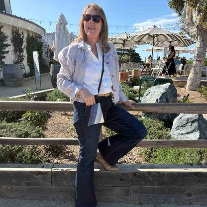 Mini Denim Crossbody - Stripes - Malia Designs