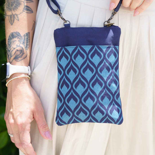 Mini Phone Crossbody - Geometric Prints - Malia Designs