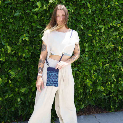 Mini Phone Crossbody - Geometric Prints - Malia Designs