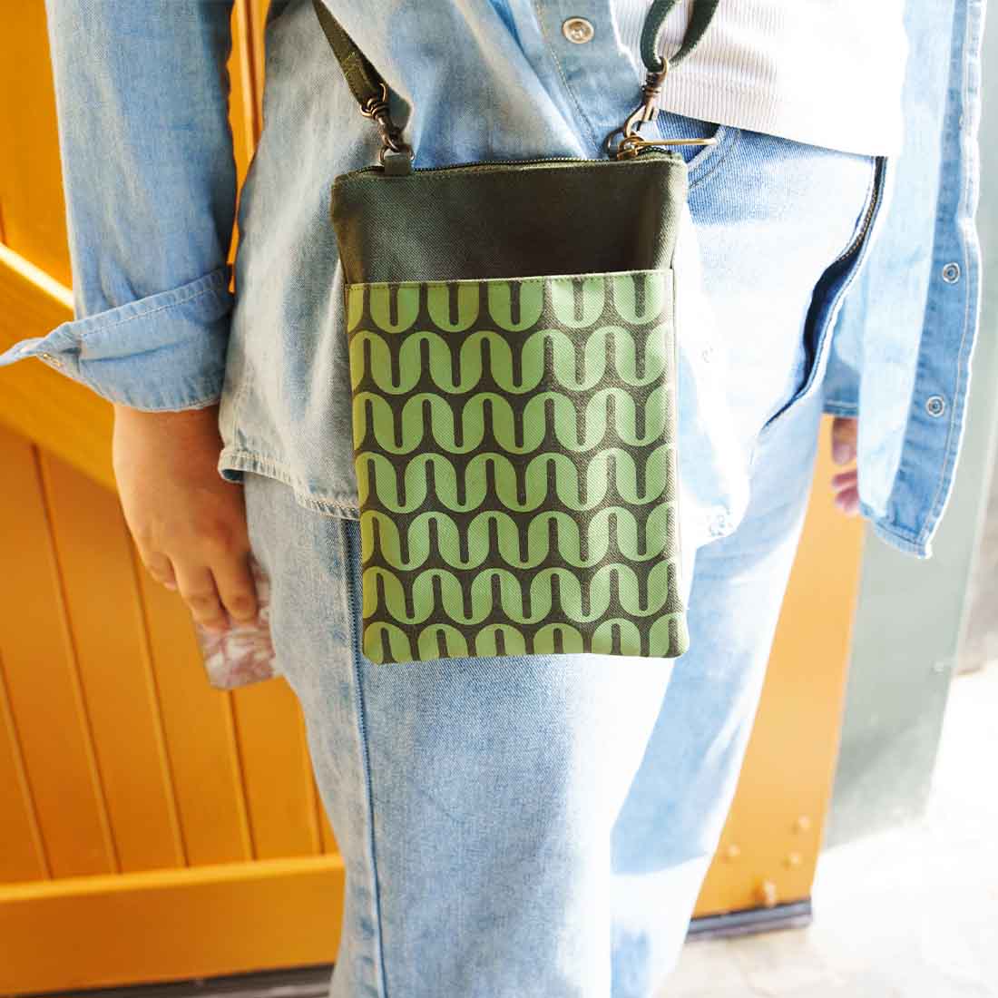 Mini Phone Crossbody - Geometric Prints - Malia Designs