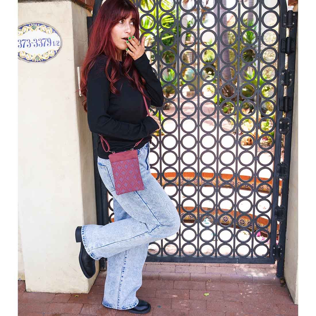 Mini Phone Crossbody - Geometric Prints - Malia Designs