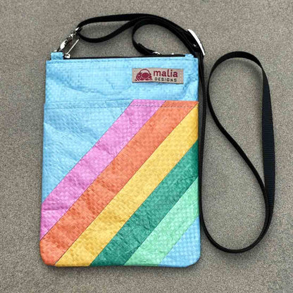 Mini Recycled Crossbody - Rainbow Stripes - Malia Designs