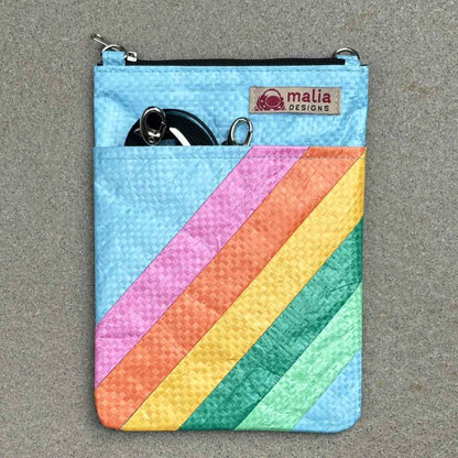 Mini Recycled Crossbody - Rainbow Stripes - Malia Designs