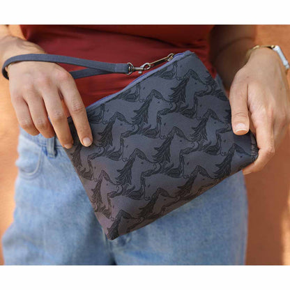 Multipurpose Pouch - Travel Wristlet - Horse Print - Malia Designs