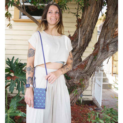 Phone Case Crossbody Wallet - Geometric Prints - Malia Designs