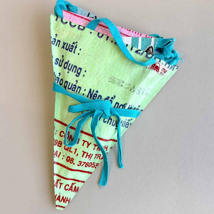 Recycled Banner - Multicolor Pennant - Malia Designs