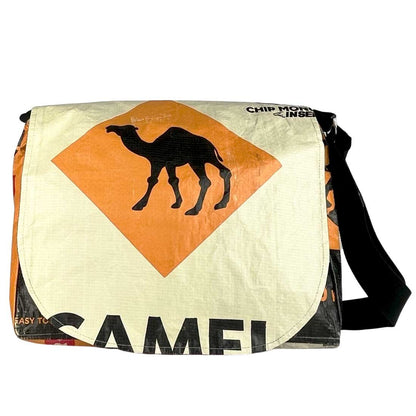 Recycled Cement Bag Messenger - Malia Designs