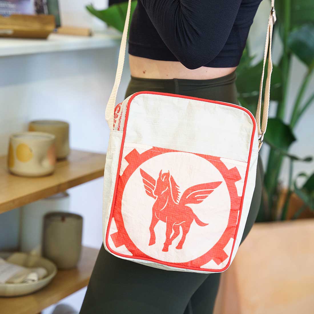 Recycled Cement Crossbody Bag - Malia Designs