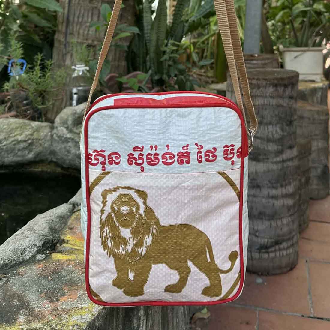 Recycled Cement Crossbody Bag - Malia Designs