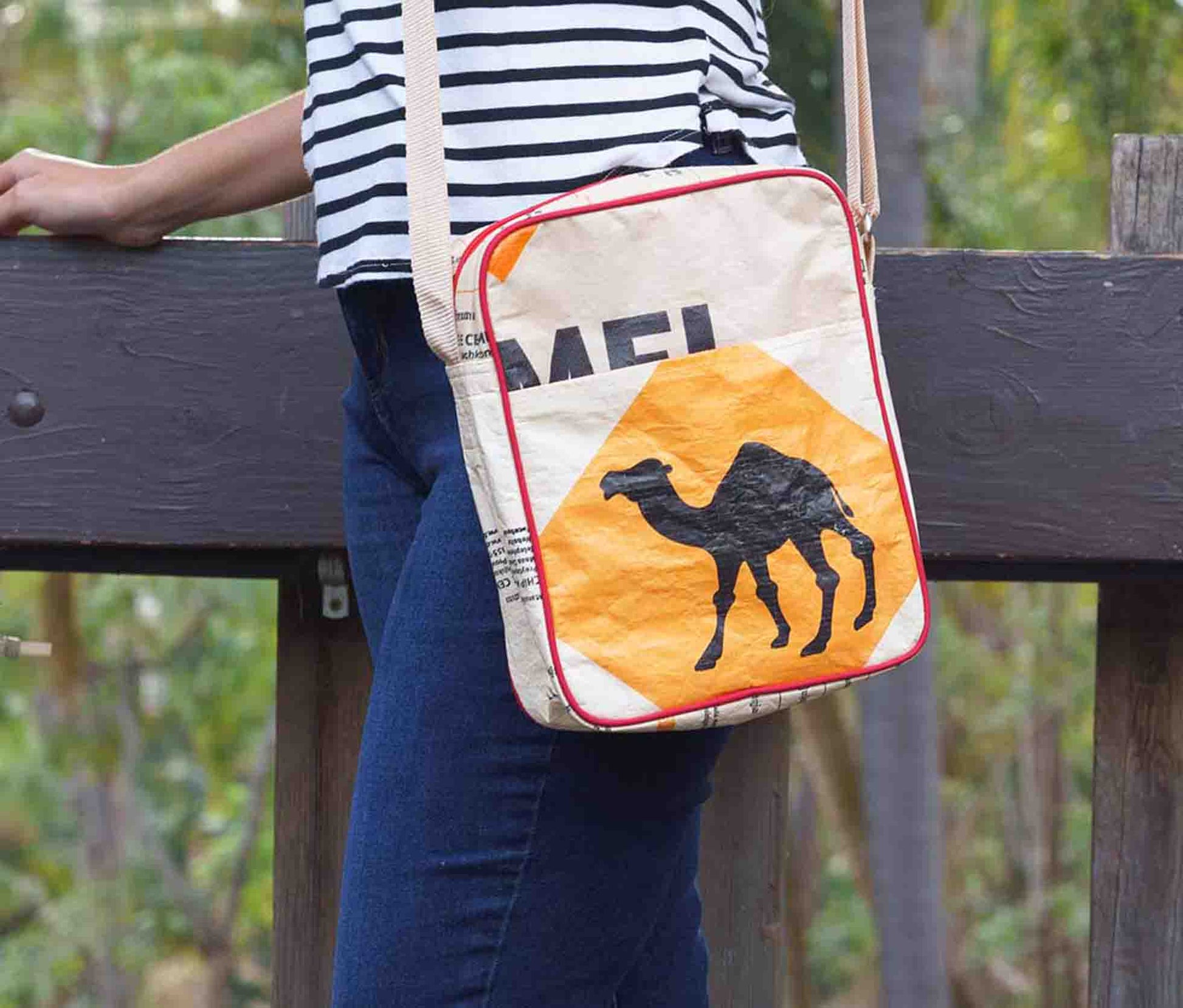 Recycled Cement Crossbody Bag - Malia Designs