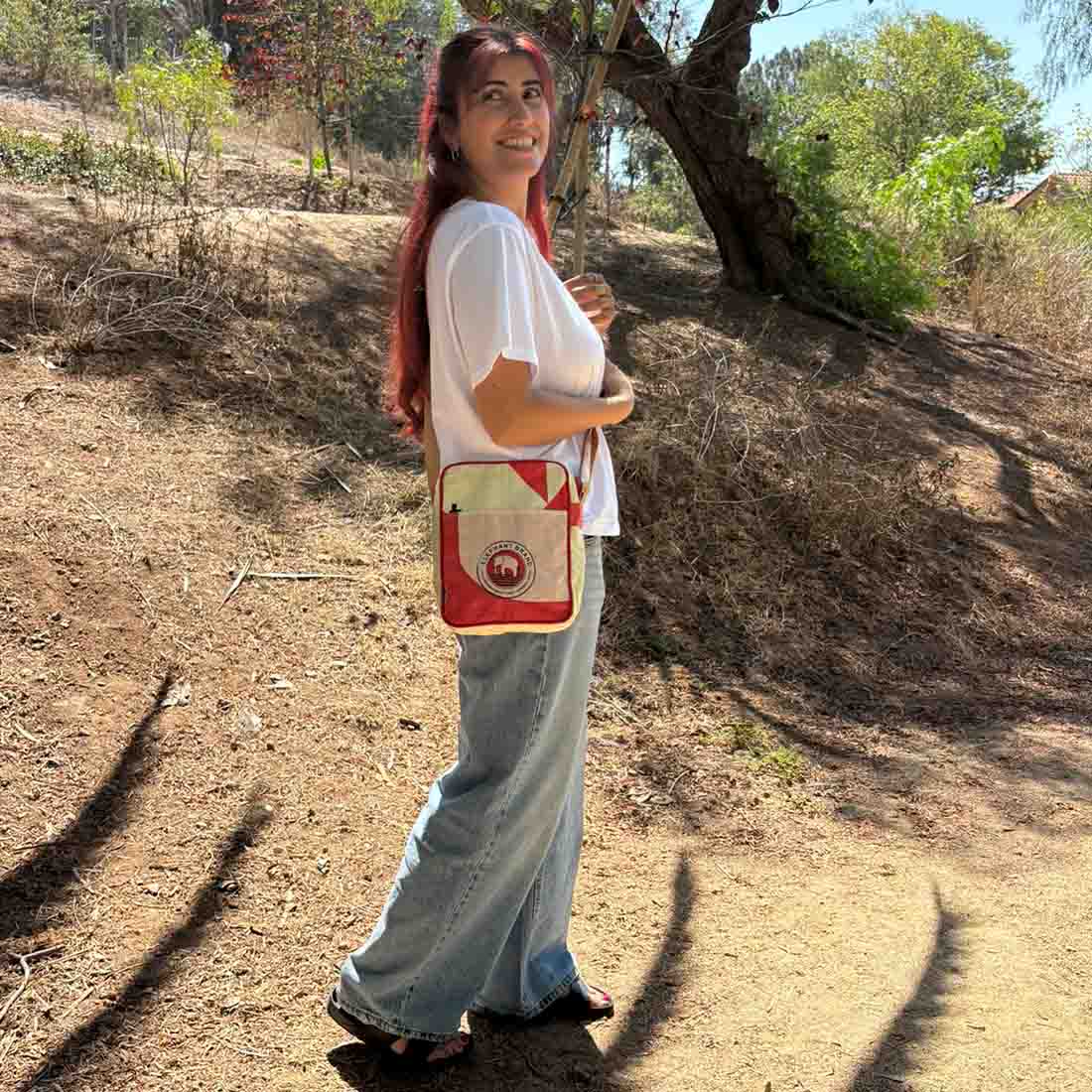 Recycled Cement Crossbody Bag - Malia Designs