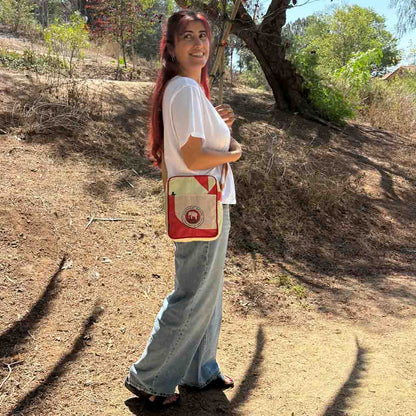 Recycled Cement Crossbody Bag - Malia Designs
