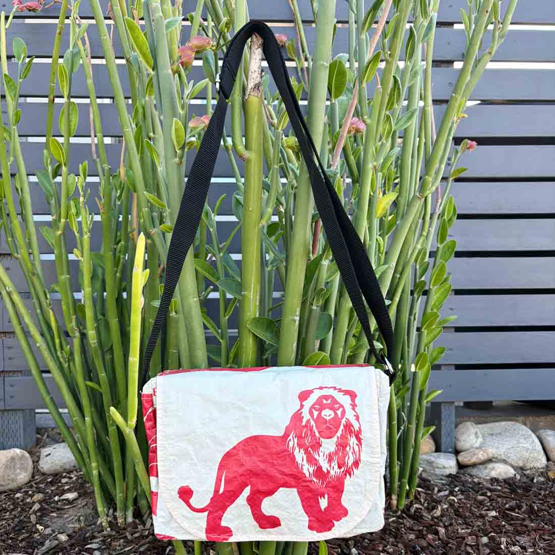 Recycled Cement Small Messenger - Malia Designs