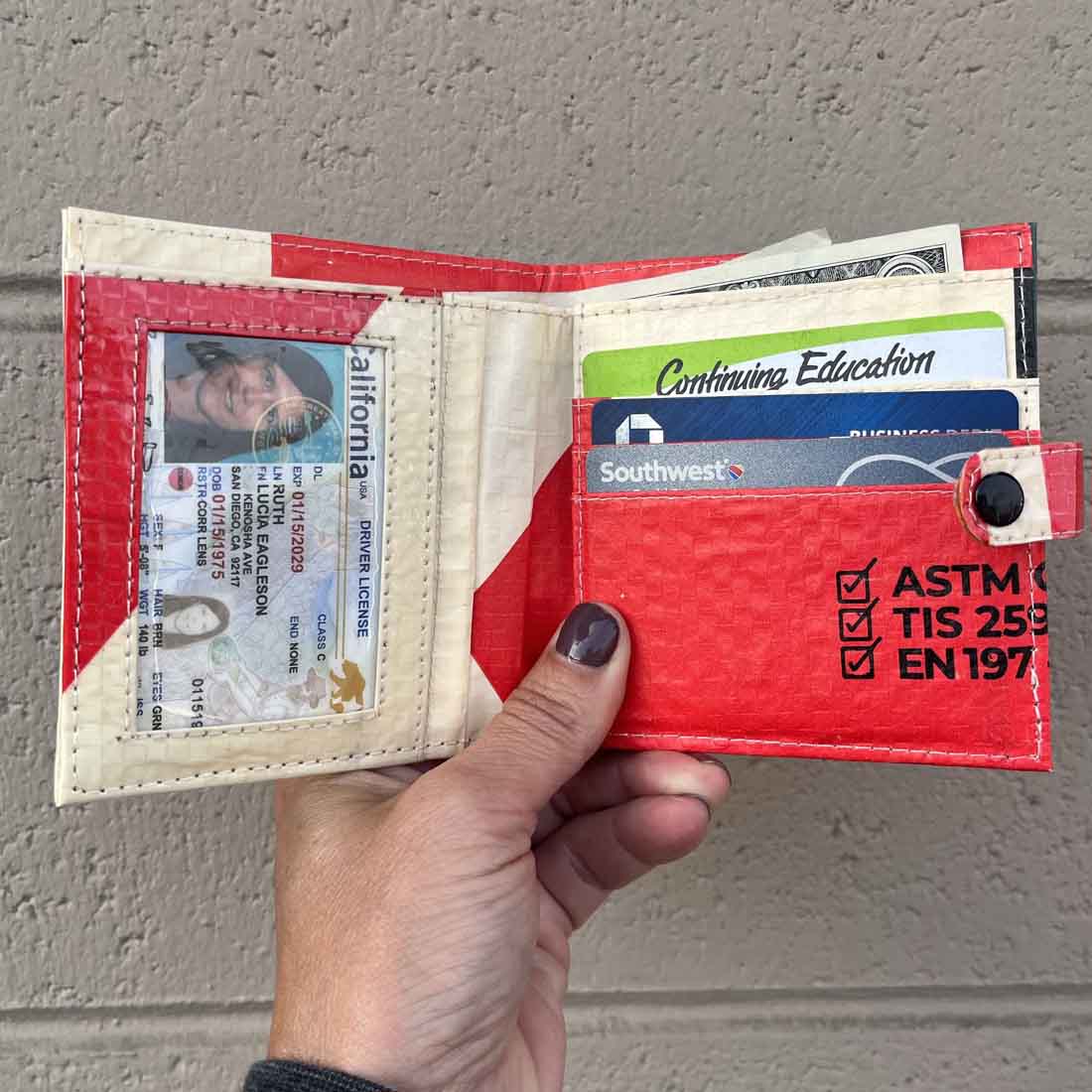 Recycled Cement Square Wallet - Malia Designs