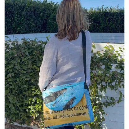 Recycled Messenger Bag - Malia Designs