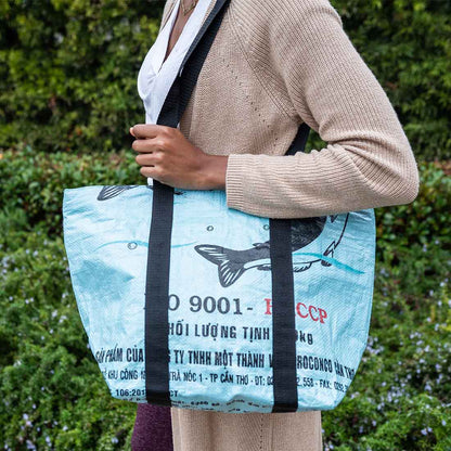 Recycled Zip Top Beach Bag - Malia Designs