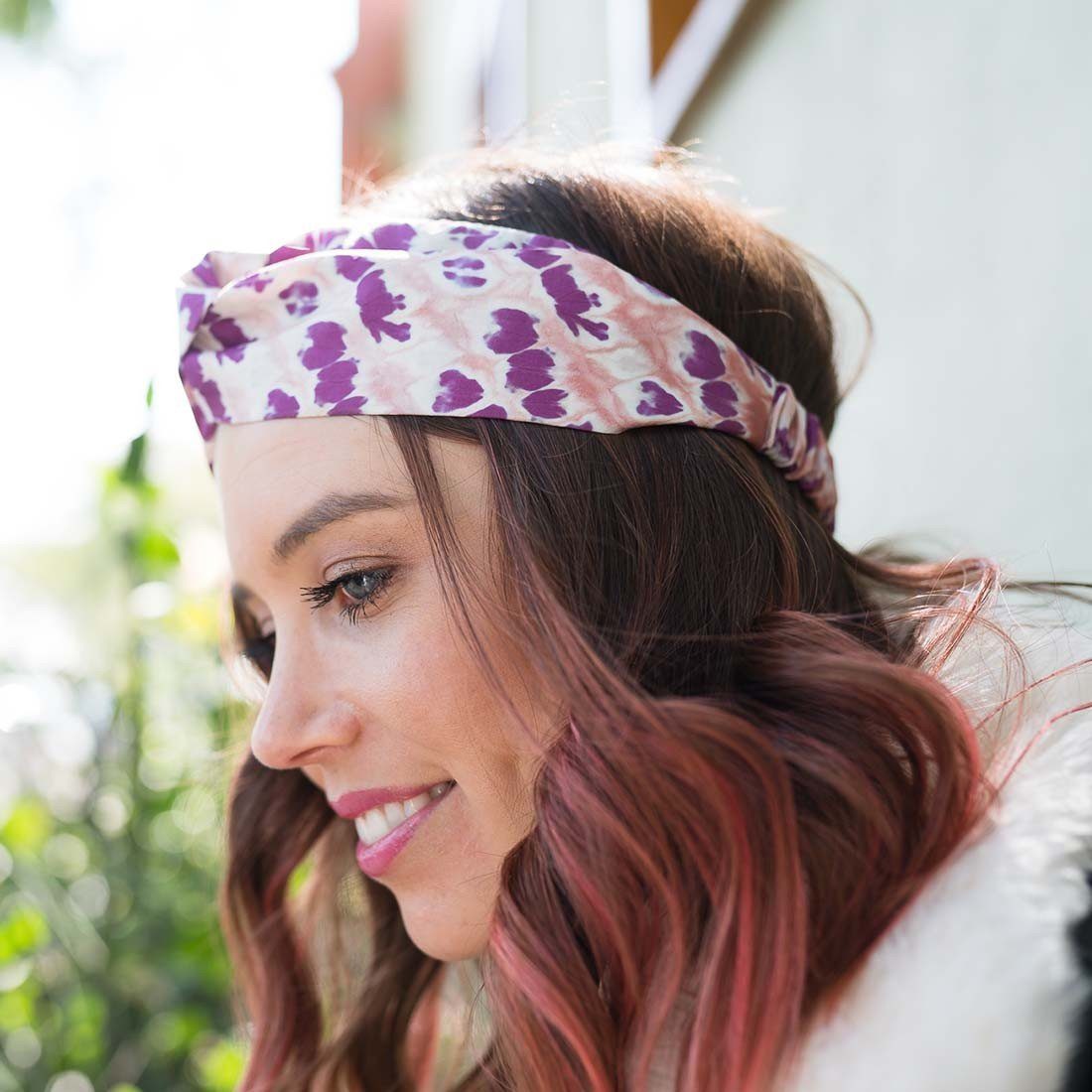 Silk Headbands - Tie Dye Prints - Malia Designs