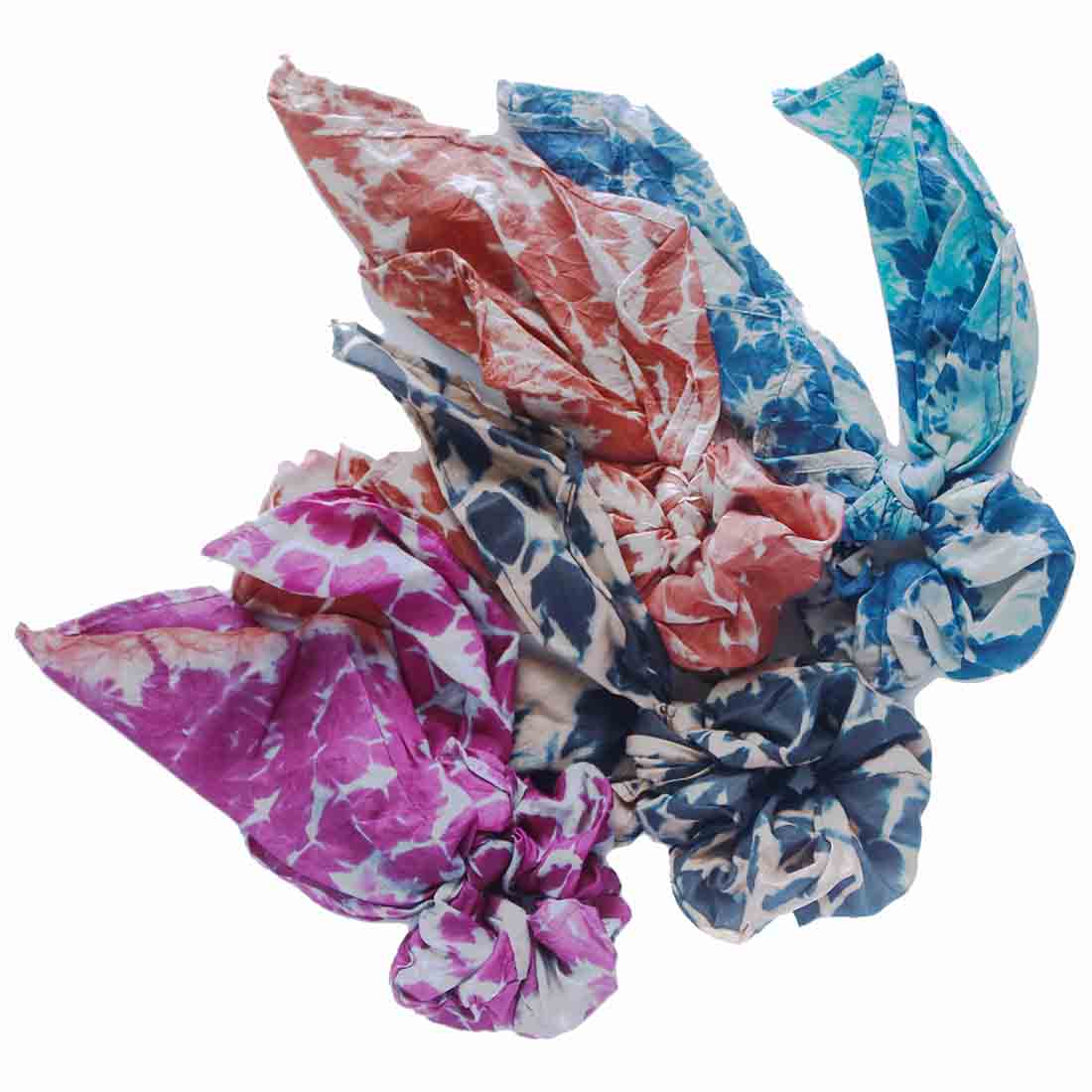 Silk Scrunchies - Tie Dye Prints - Malia Designs