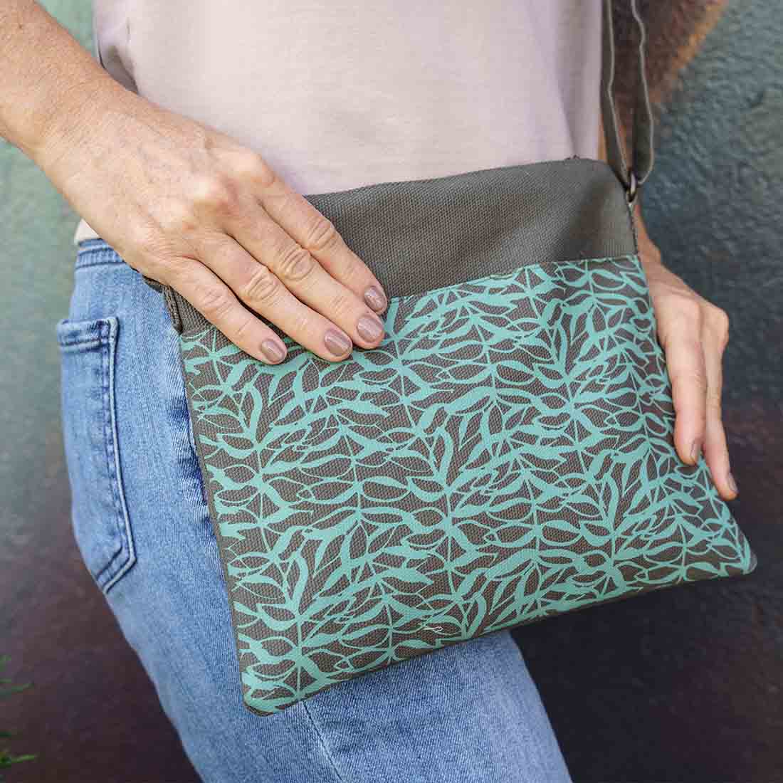 Small Crossbody Bag - Botanical Prints - Malia Designs