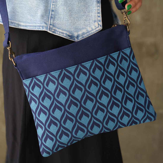 Small Crossbody Bag - Geometric Prints - Malia Designs