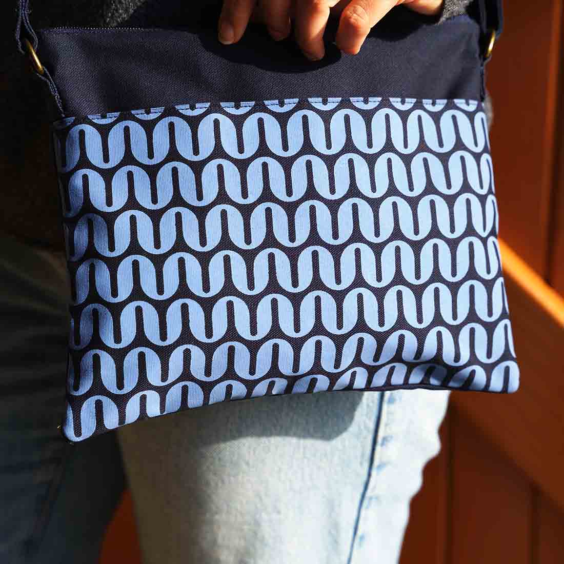 Small Crossbody Bag - Geometric Prints - Malia Designs