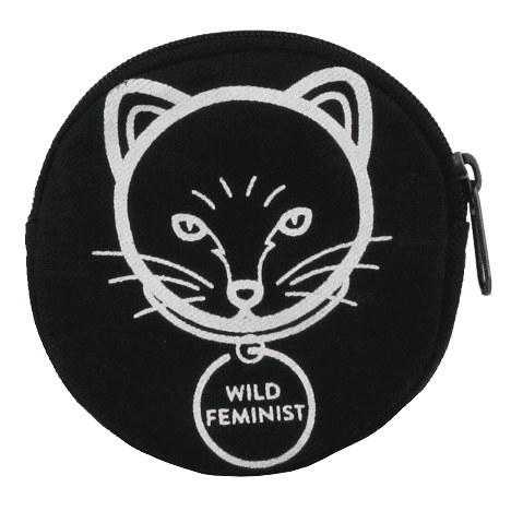 Statement Coin Purse - Cat Feminist - Malia Designs