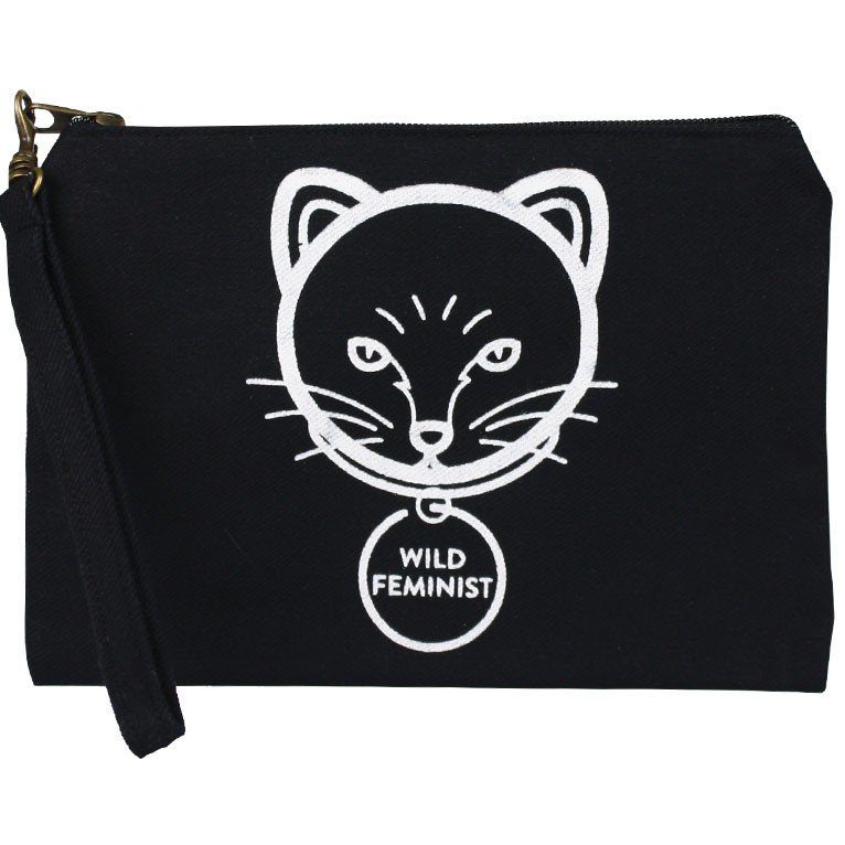 Statement Pouch - Cat Feminist - Malia Designs