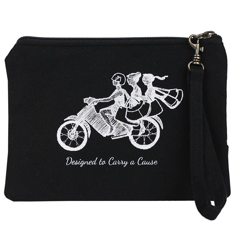 Statement Pouch - Girls on Bike - Malia Designs