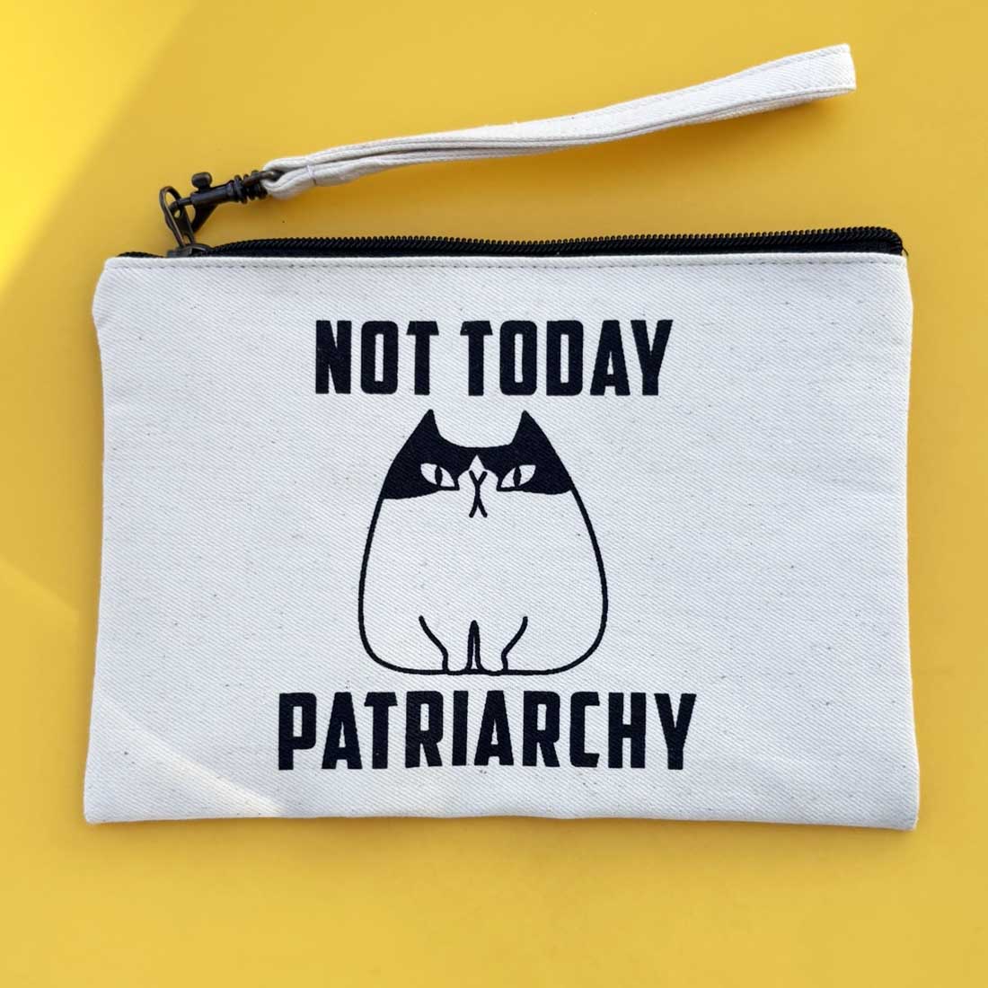 Statement Pouch - Not Today Patriarchy - Malia Designs