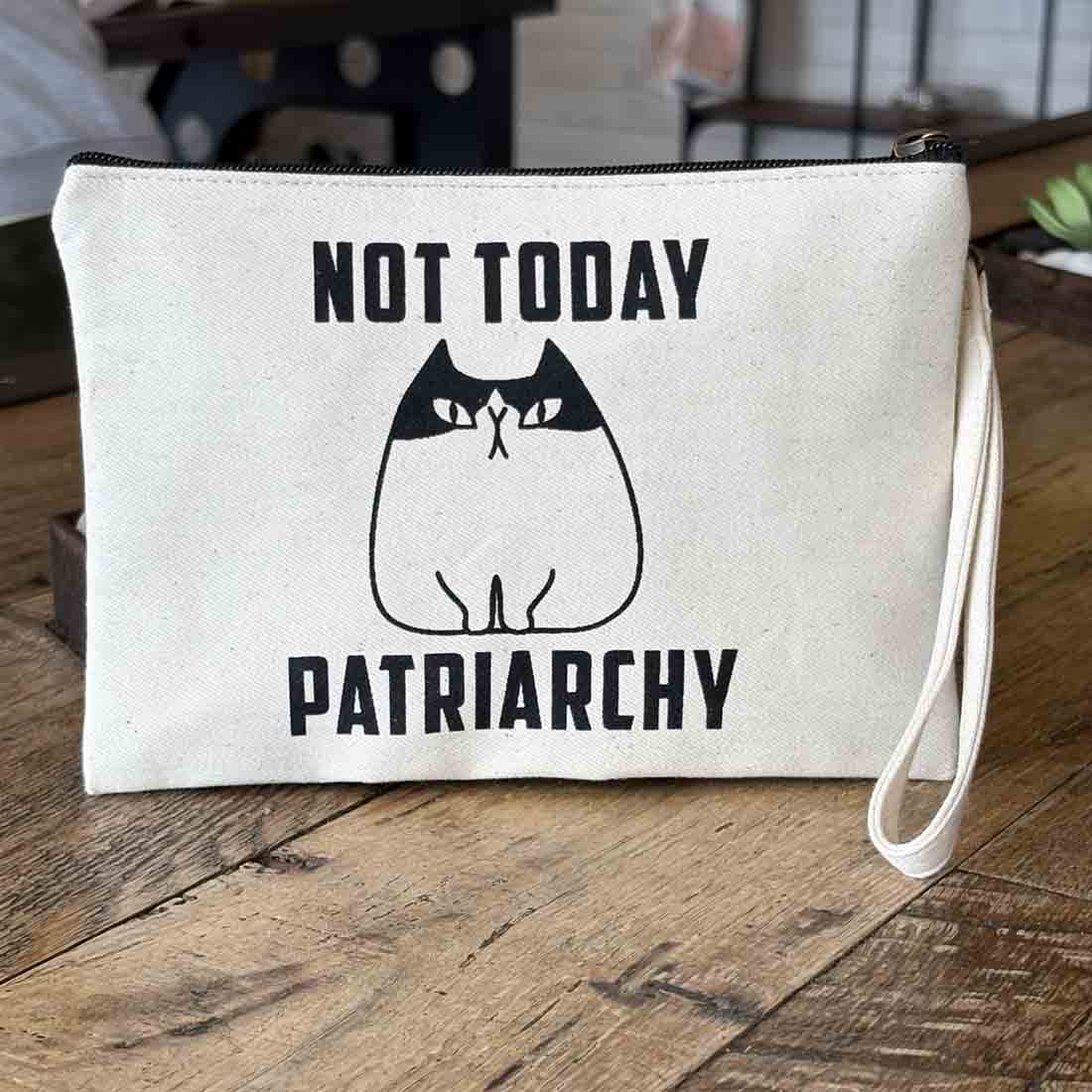 Statement Pouch - Not Today Patriarchy - Malia Designs
