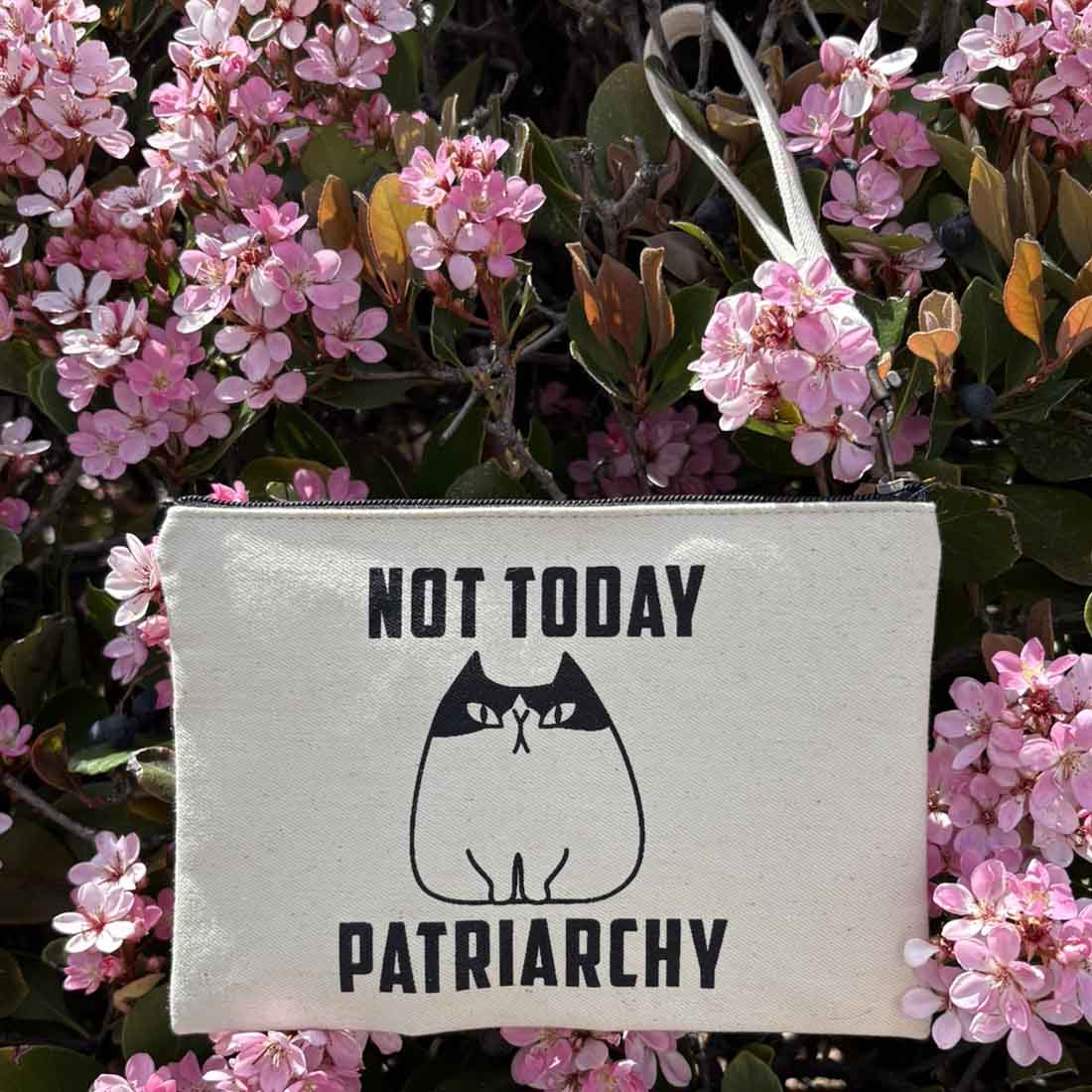 Statement Pouch - Not Today Patriarchy - Malia Designs