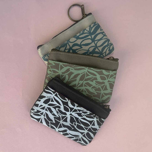 Sustainable Canvas Mini Pouch - Botanical Prints - Malia Designs