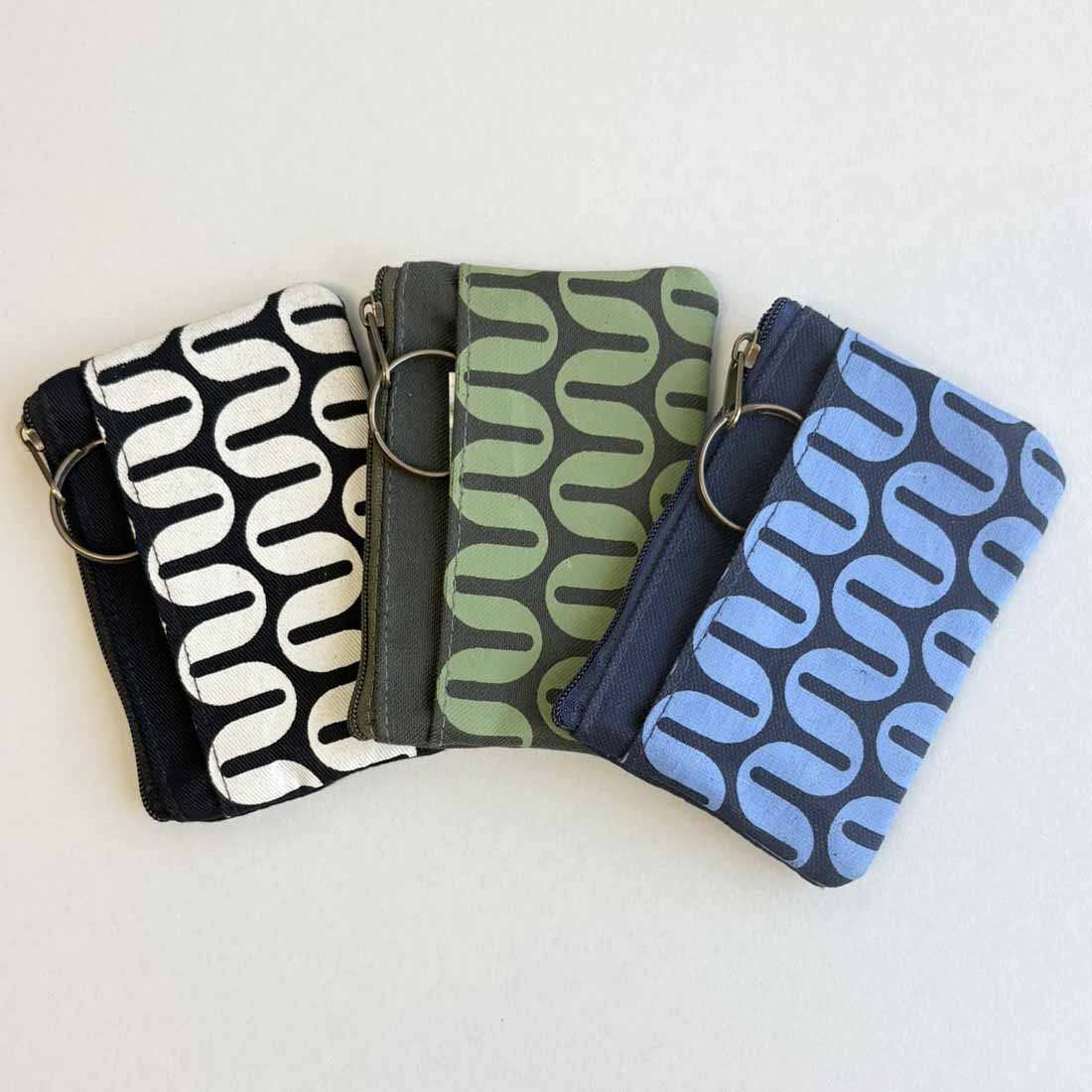 Sustainable Canvas Mini Pouch - Retro Prints - Malia Designs