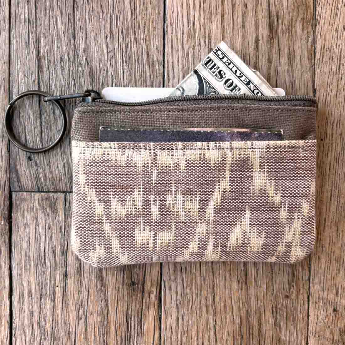 Sustainable Ikat Mini Pouch - Malia Designs