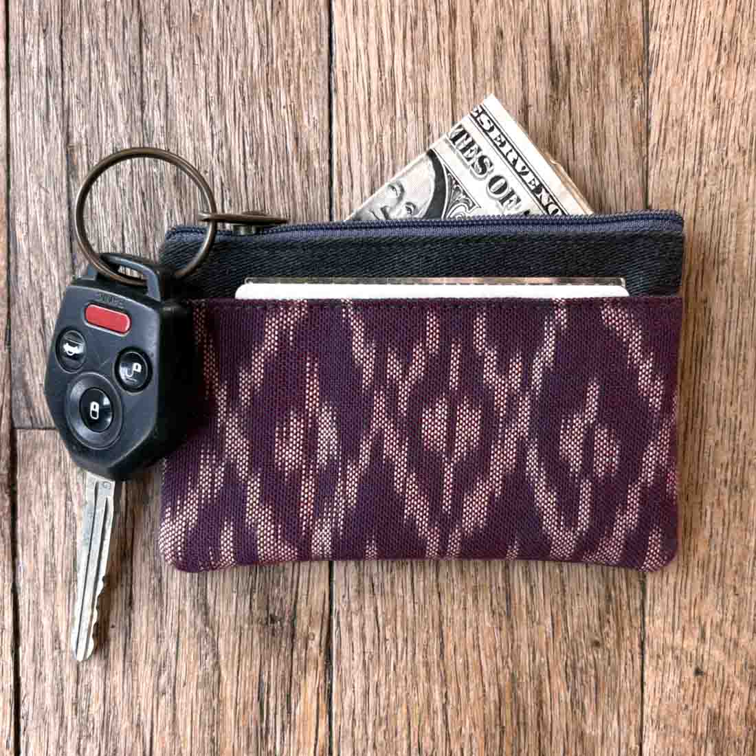 Sustainable Ikat Mini Pouch - Malia Designs